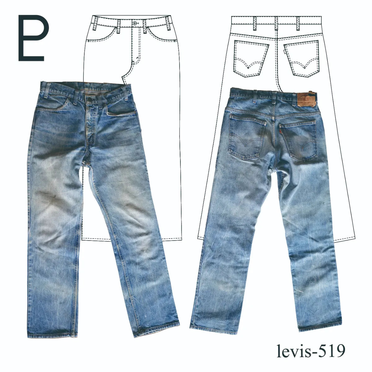 Vintage Levis 519-1979 オレンジタブ – PATTERN LABO Vintage Levis 519-1979 オレンジタブ – PATTERN LABO