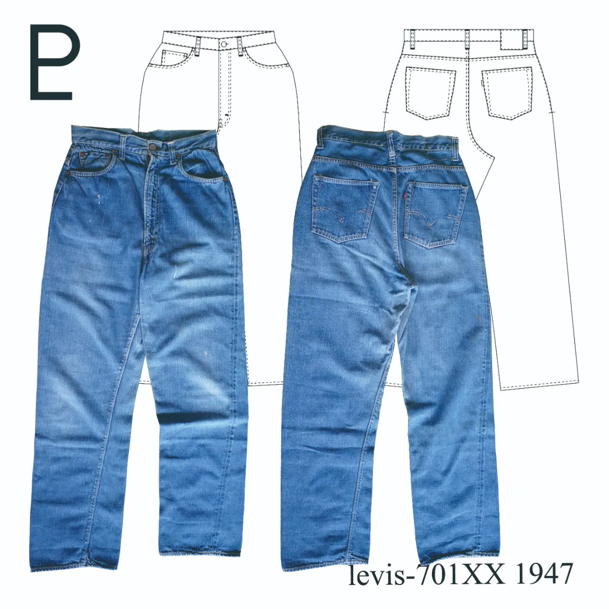 Vintage Levis 701XX-1947 – PATTERN LABO Vintage Levis 701XX-1947 – PATTERN LABO